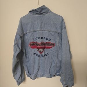 Harley-Davidson Las Vegas Lightweight Denim Jean Jacket Sz M